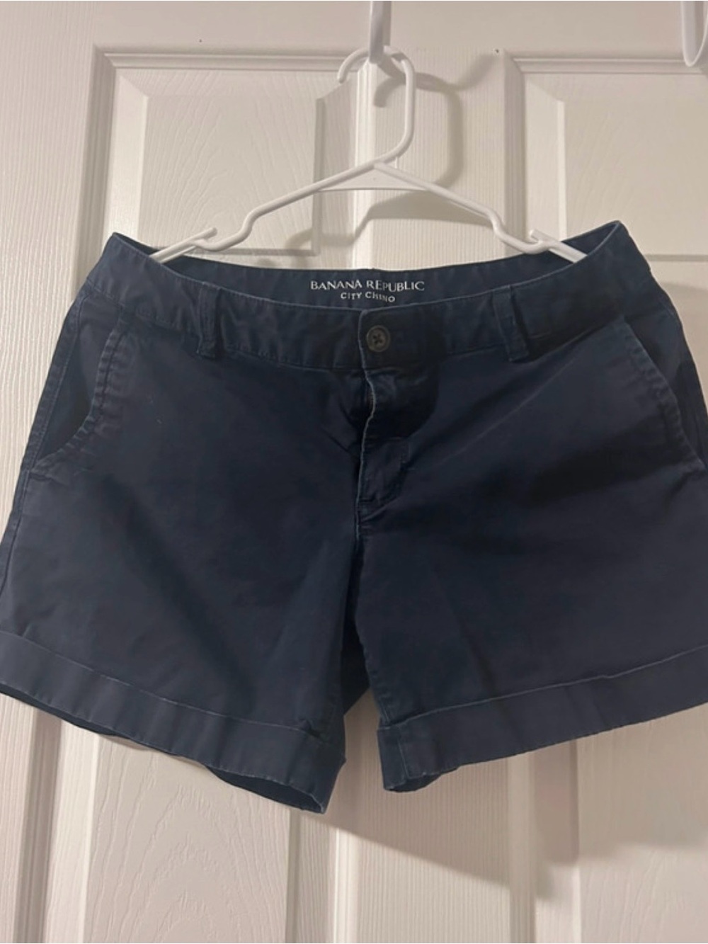 Banana Republic Navy Chino Bermuda Shorts